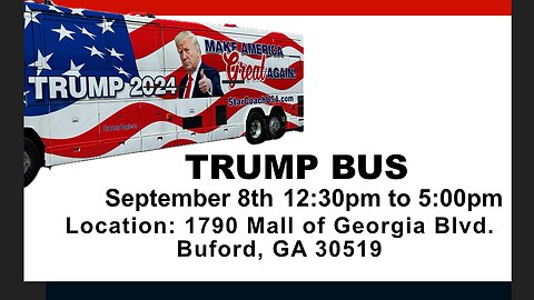 The TRUMP BUS IS COMING TO TOWN