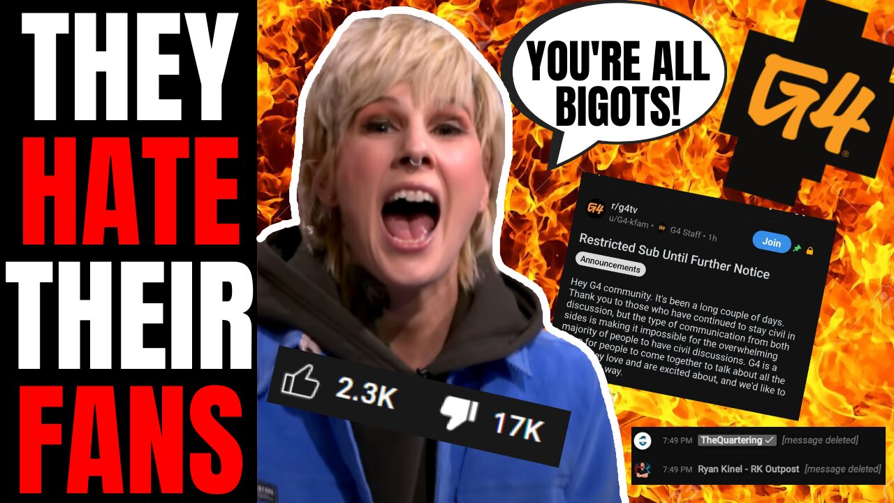 G4TV DESTROYS Themselves | Lock Down Subreddit, Ban Criticism After Meltdown! They HATE Their Fans