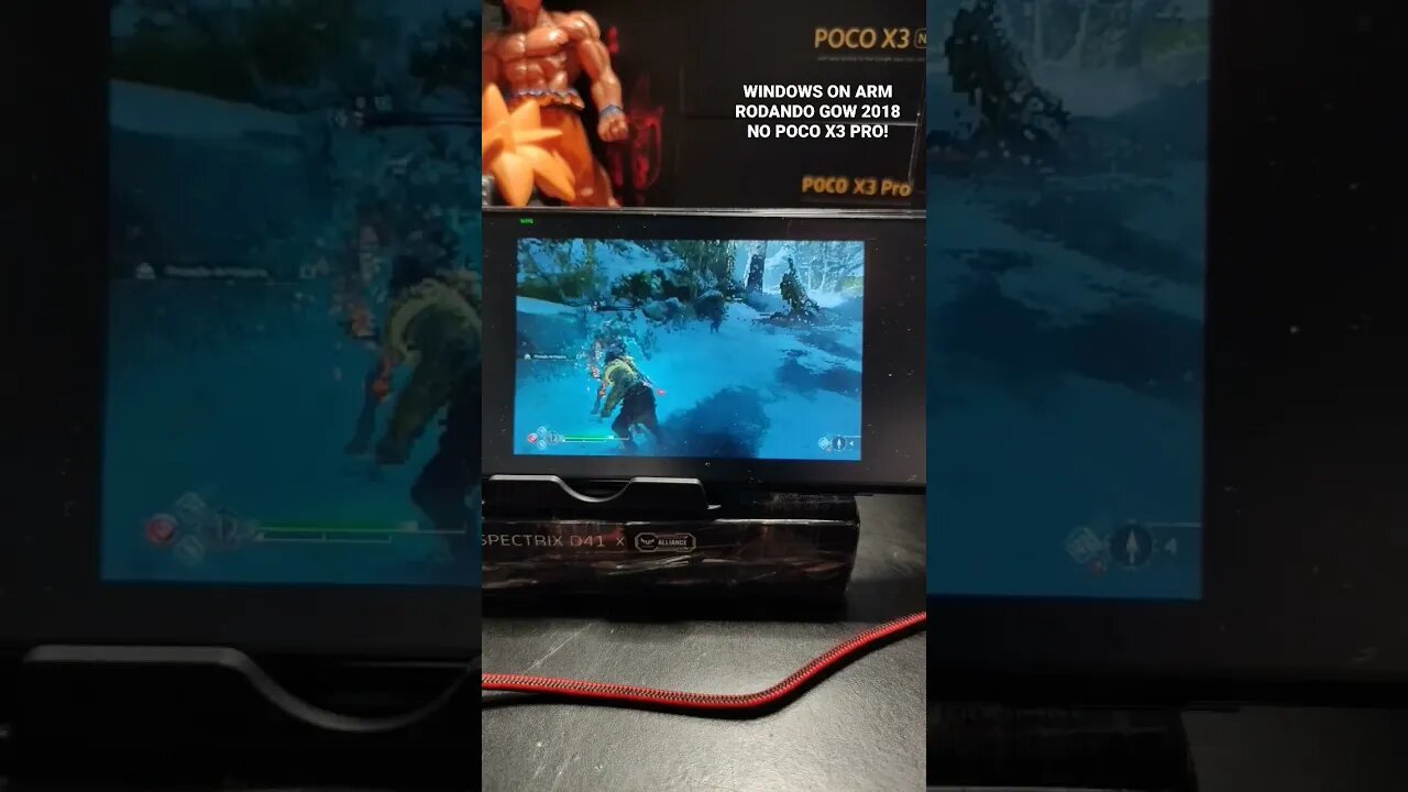 POCO X3 PRO RODANDO GOD OF WAR 2018! #gow #godofwar #kratos #windows #android #atreus #windowsonarm