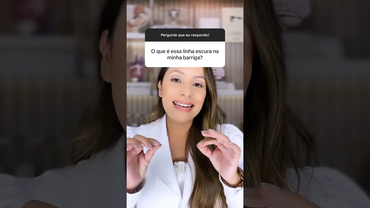 O que essa linha escura na minha barriga?