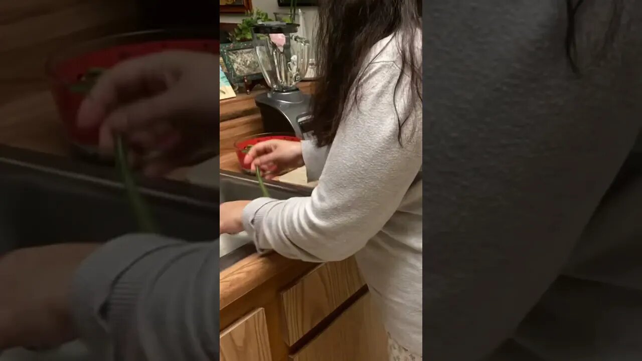 Chopping Up Green Beans