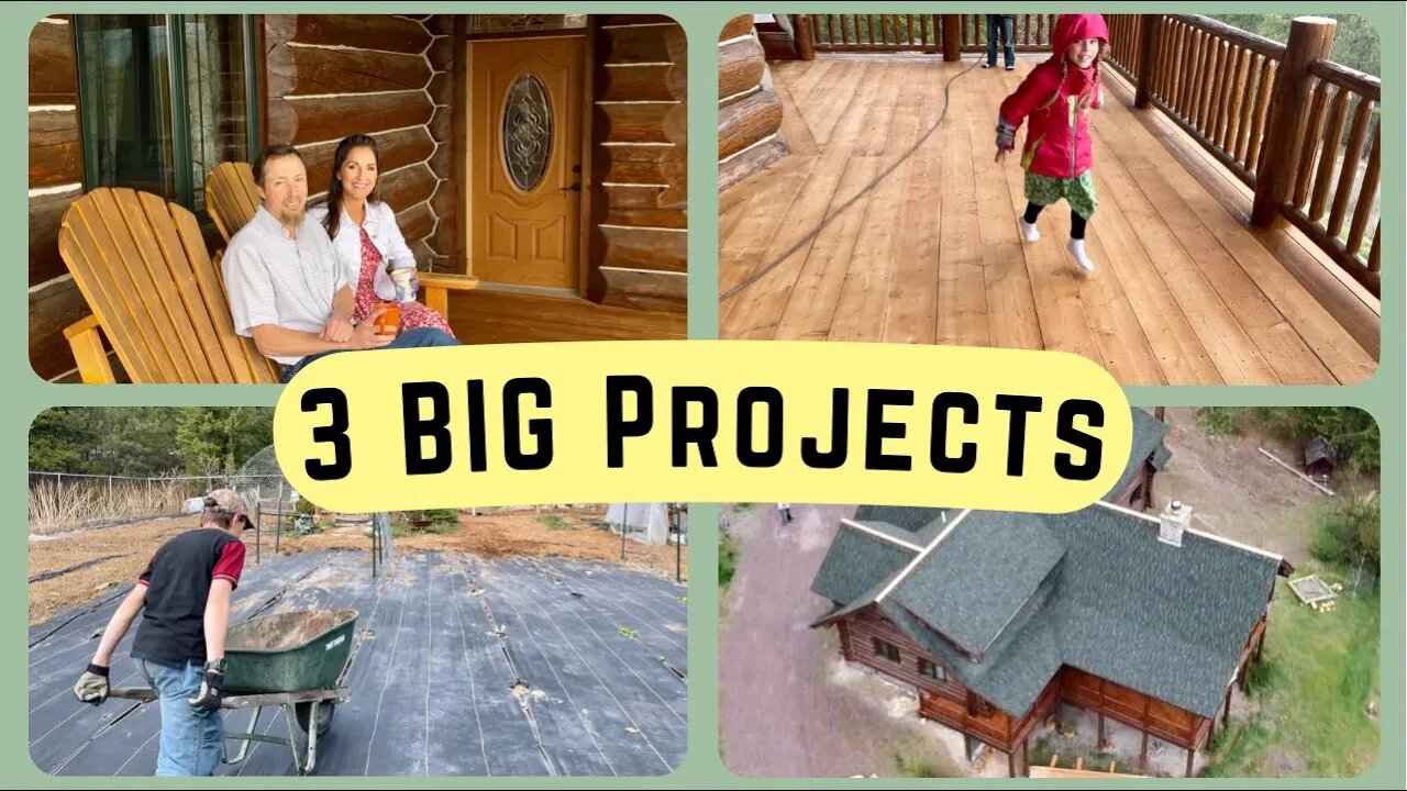 3 Big Homestead Projects // Deck, Garden and Roof // Preparing For Alaska