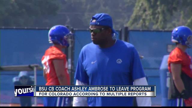 Bronco CB Coach Ambrose to leave BSU for Colorado