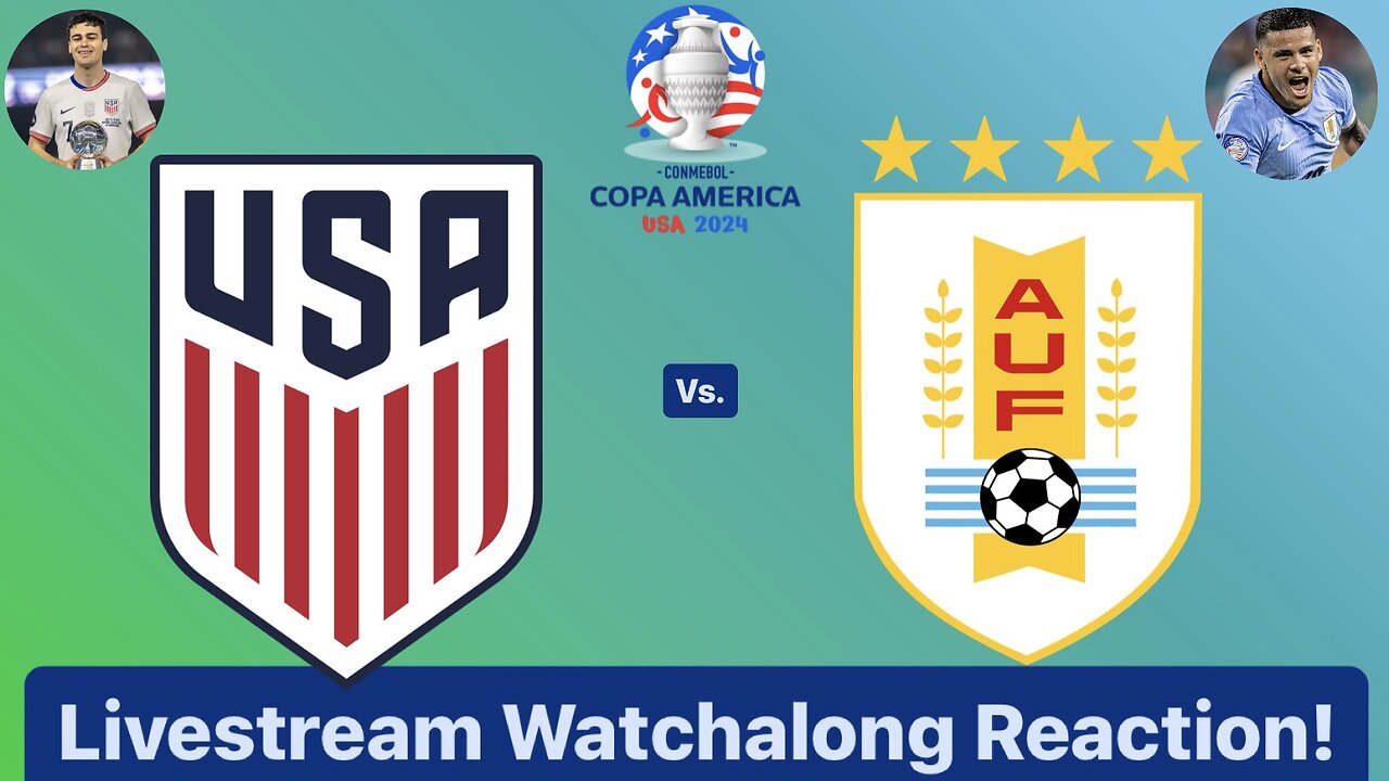 United States Vs. Uruguay CONMEBOL Copa América 2024 Group C Livestream Watchalong Reaction