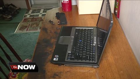 'We noticed flames coming from this computer!' Elyria couple says Dell laptop exploded