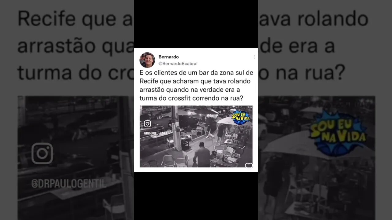Pessoal do boteco confundiu corrida do Crossfit com arrastão