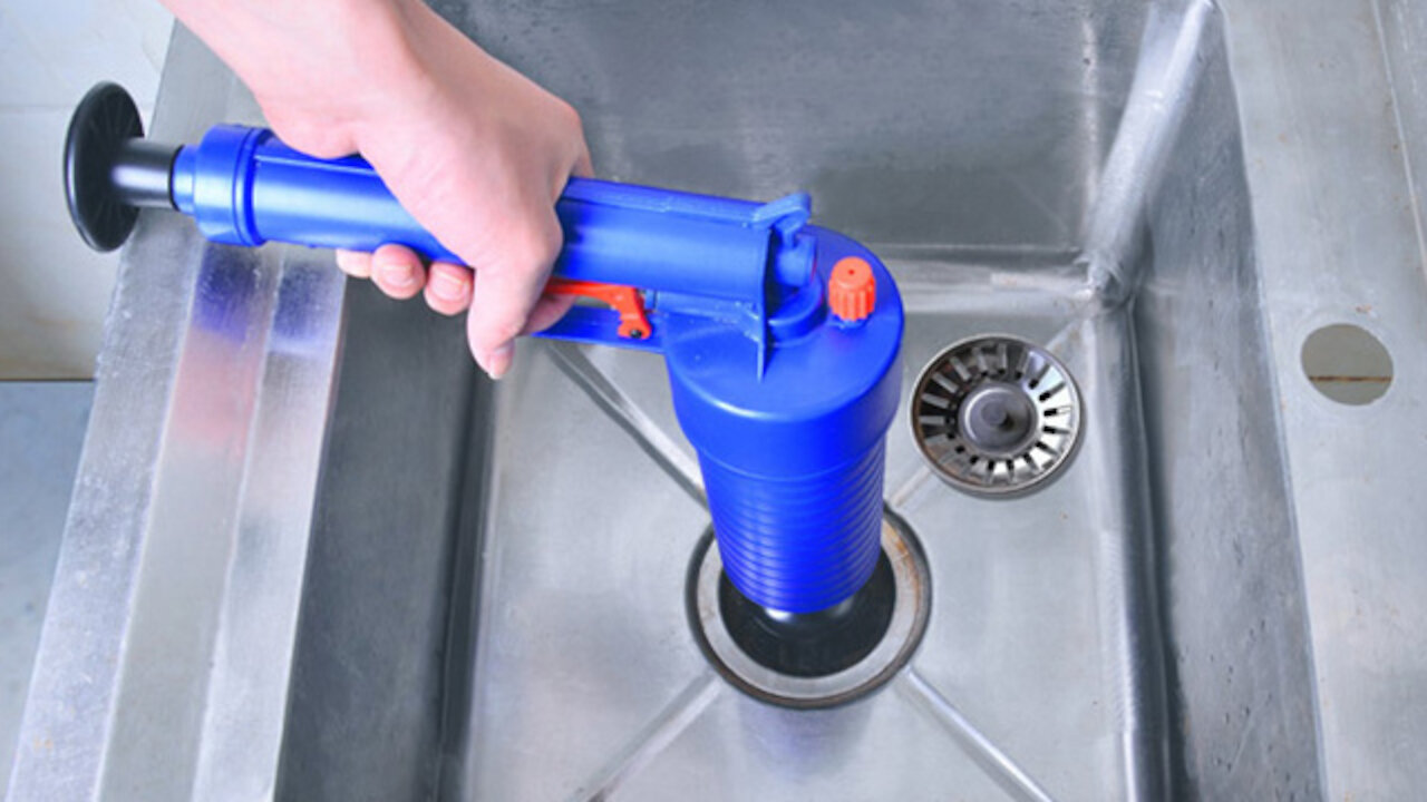 High Pressure Air Drain Blaster Pump Sink Pipe Cleaning