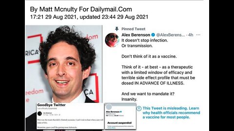 Alex Berenson gets a court date against Twitter in Ireland