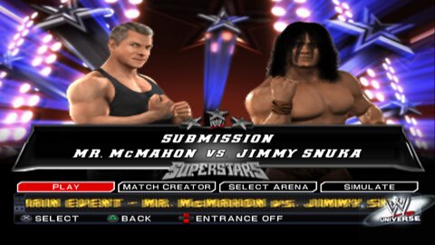 WWE SmackDown vs Raw 2011 Mr. McMahon vs Jimmy Snuka