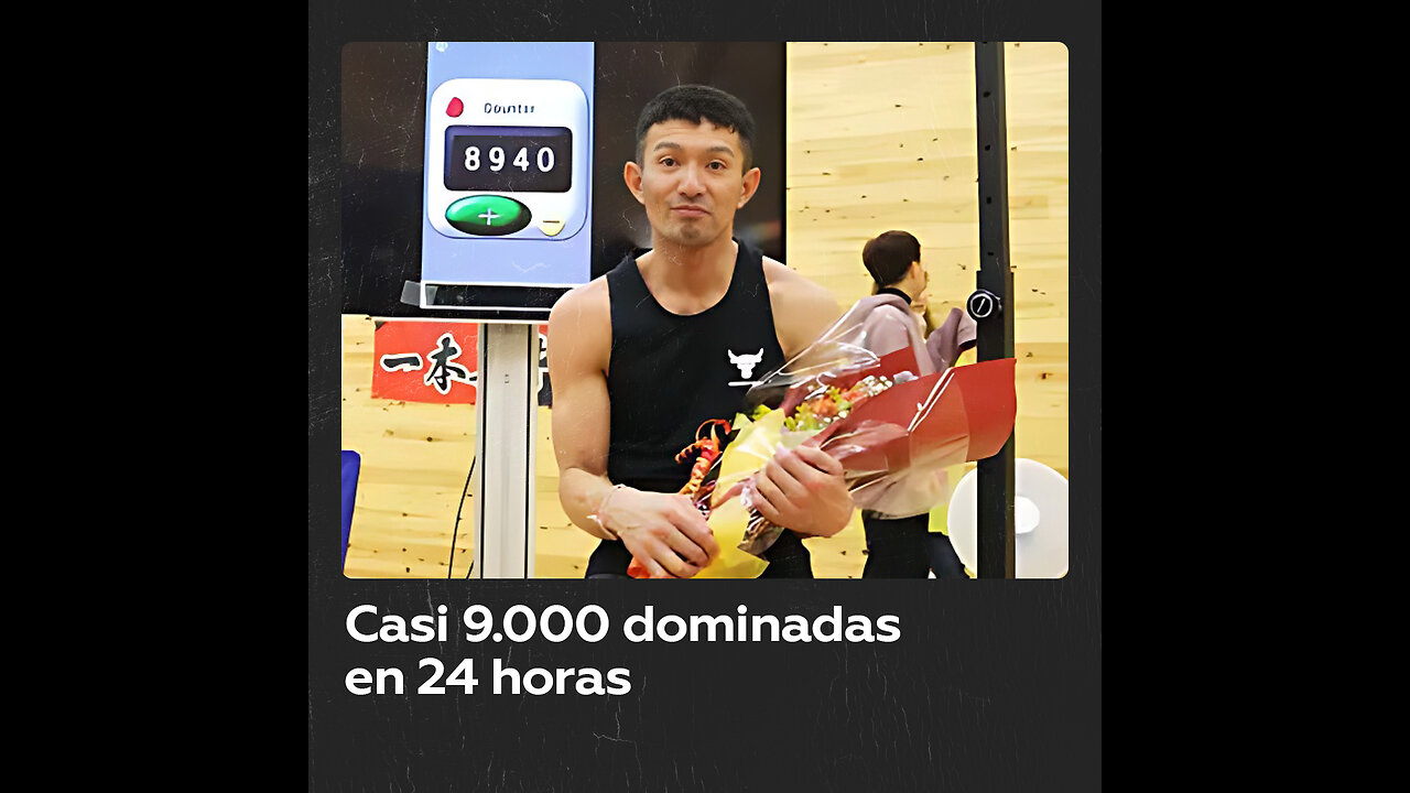 Japonés bate el récord Guinness de dominadas al hacer 8.940 en 24 horas