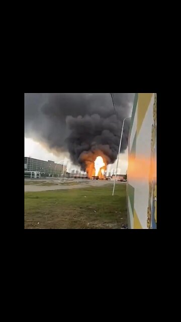 GAS STATION EXPLODES IN GROZNY IN RUSSIA🇷🇺⛽️🔥🚙💫