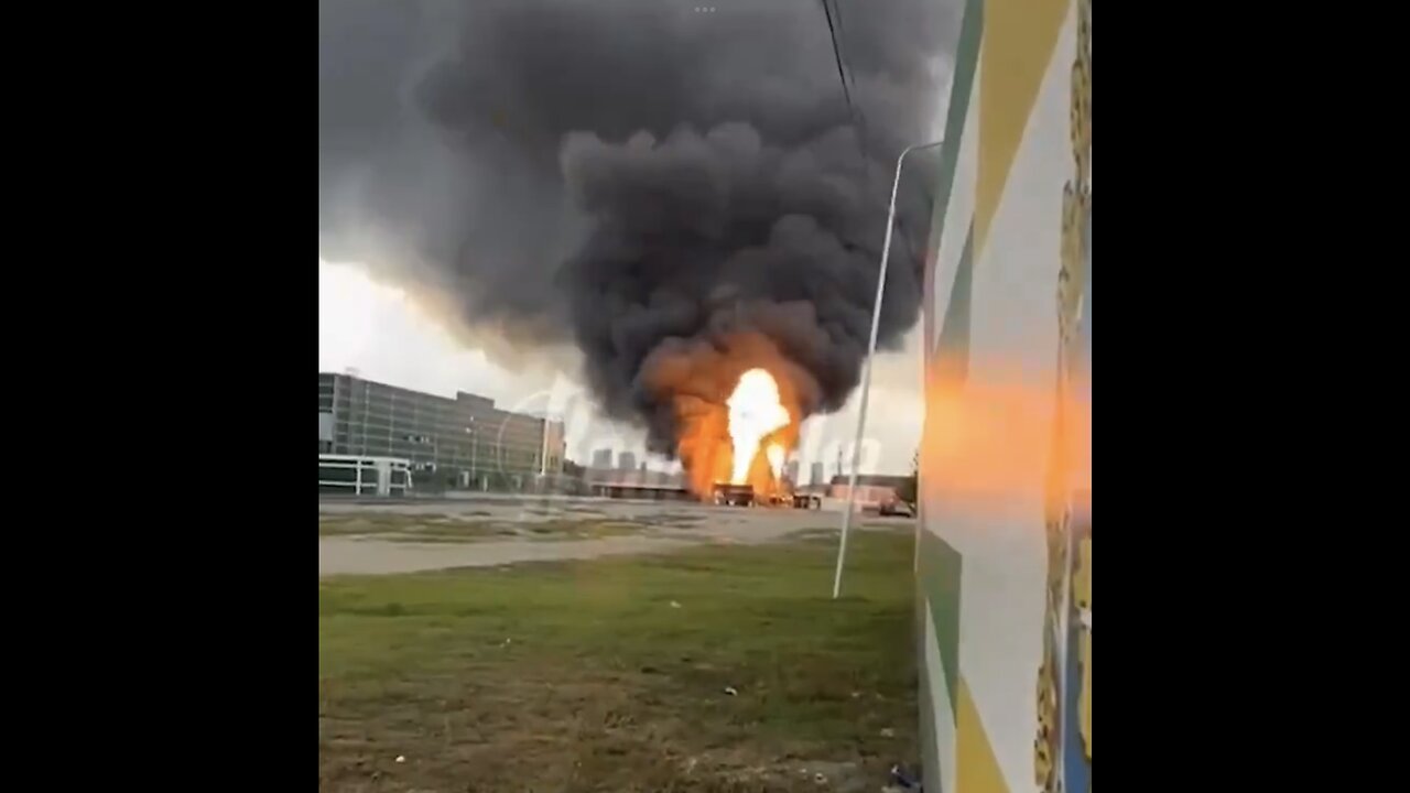 GAS STATION EXPLODES IN GROZNY IN RUSSIA🇷🇺⛽️🔥🚙💫