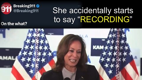 Kamala Slips: “Recording”