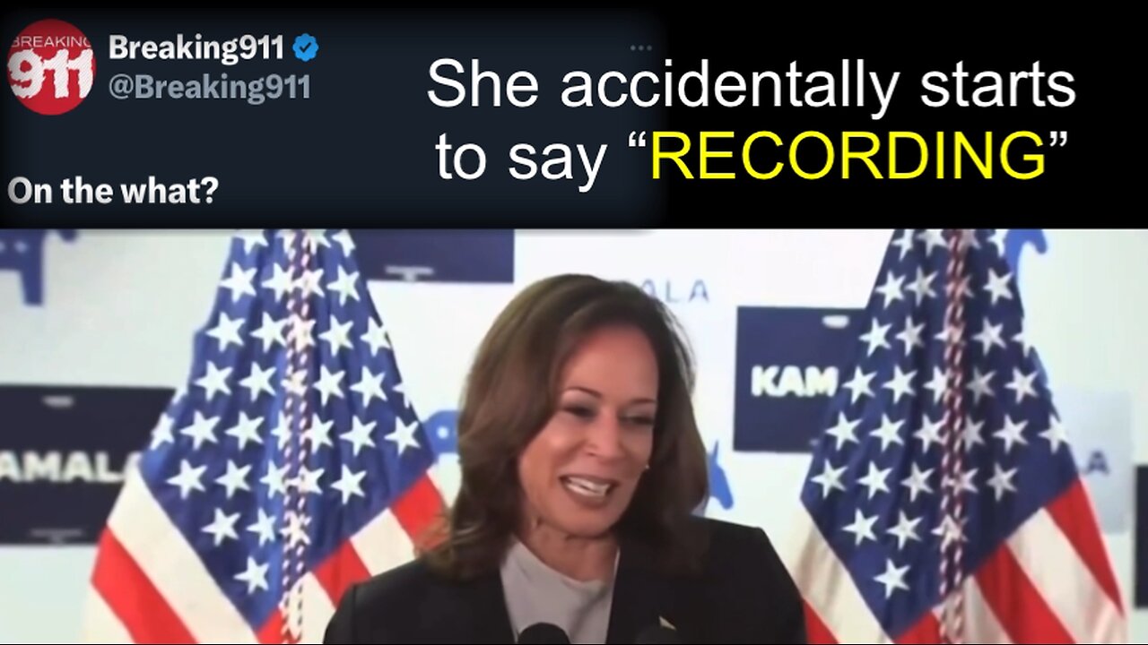 Kamala Slips: “Recording”