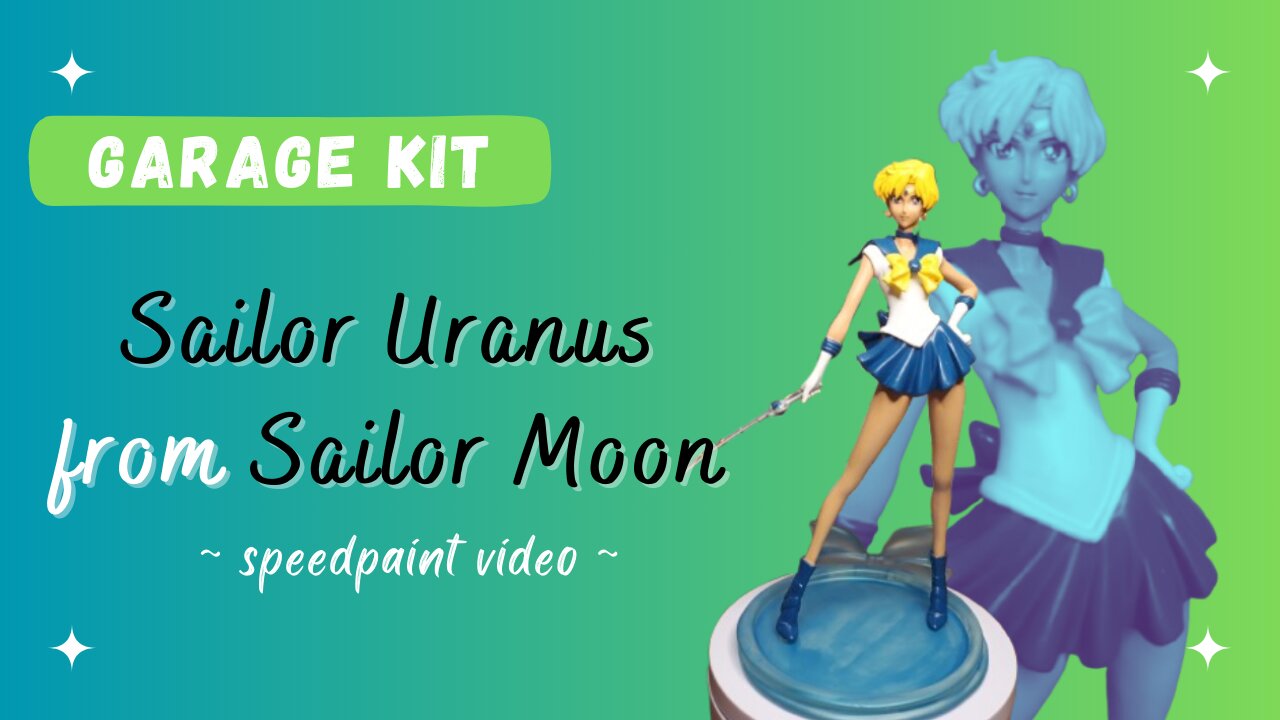 Painting ANOTHER Sailor Uranus figure from E2046 :)