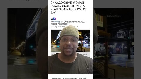 Chicago Woman fatality Stab waiting on CTA Train.