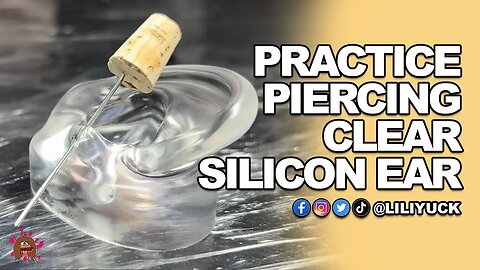 Practice Piercing The Tragus Fake Silicon Ear