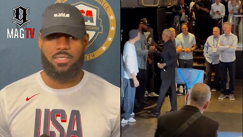 Lebron Speaks About Obama Dapping Up The Team Before USA's Victory Over Canada!