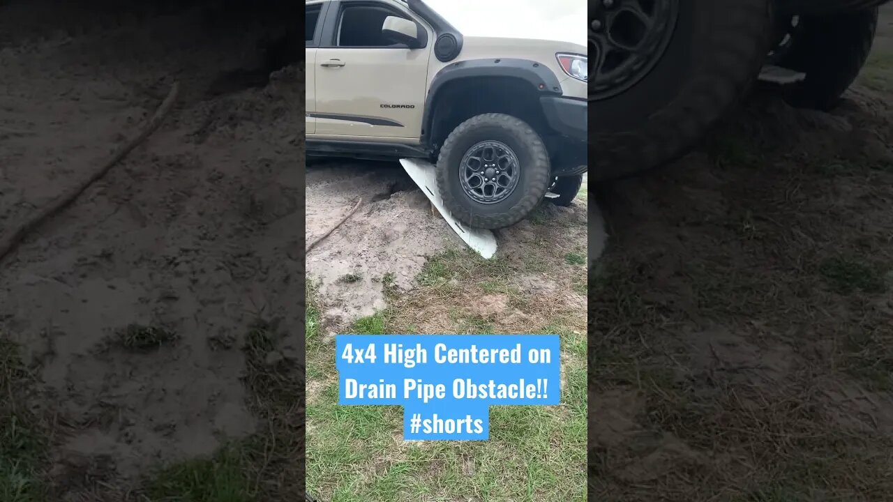 4x4 Stuck on Drainpipe!?!? #shorts #offroad #obstacle