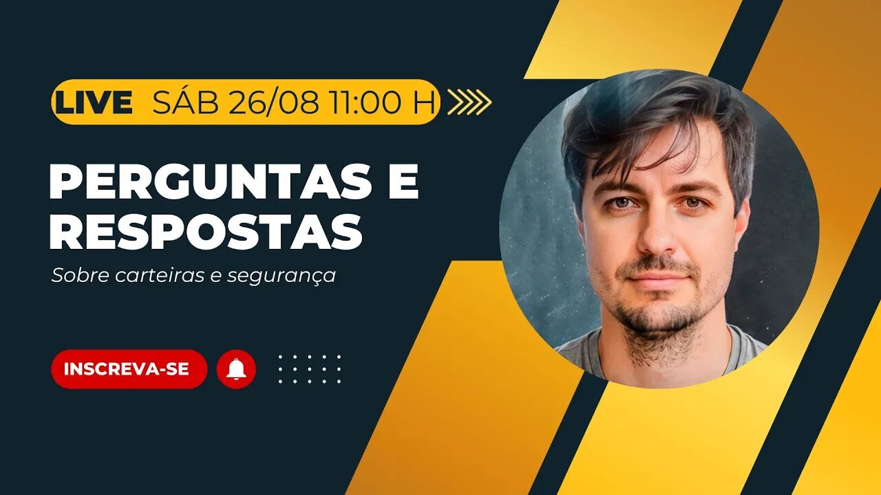 LIVE #207 - Perguntas sobre Carteiras e Segurança nas Criptomoedas