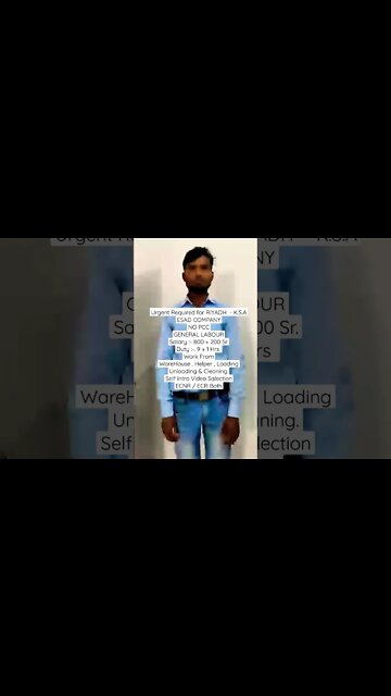 warehouse job in Saudi | cleaner jobs in Saudi | gulf Vacancy #shorts #gulfvacancy