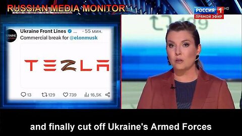 Russian state TV host: “Elon Musk is magnificent, he is wonderful..."