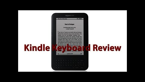 Amazon Kindle Keyboard (Kindle 3 Wifi) Review