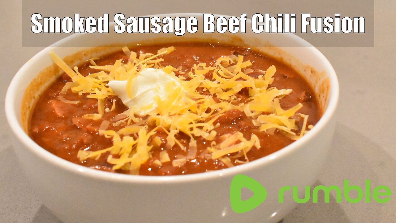 Smoked Sausage Beef Chili Fusion (ASMR)