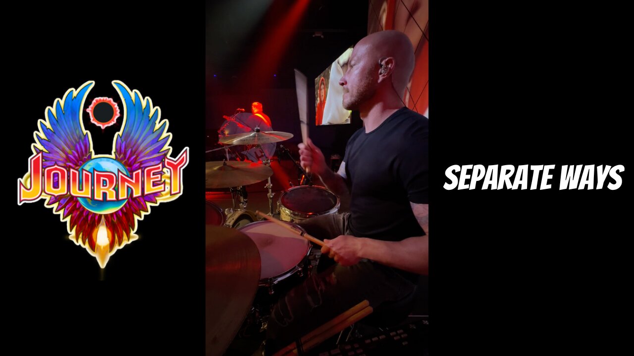Journey - Separate Ways Live Drum Cover Full Video Drum Cam