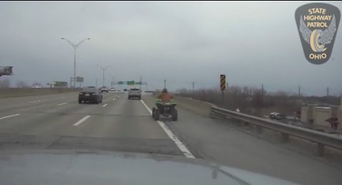 4-wheeler leads Ohio State Highway Patrol on chase