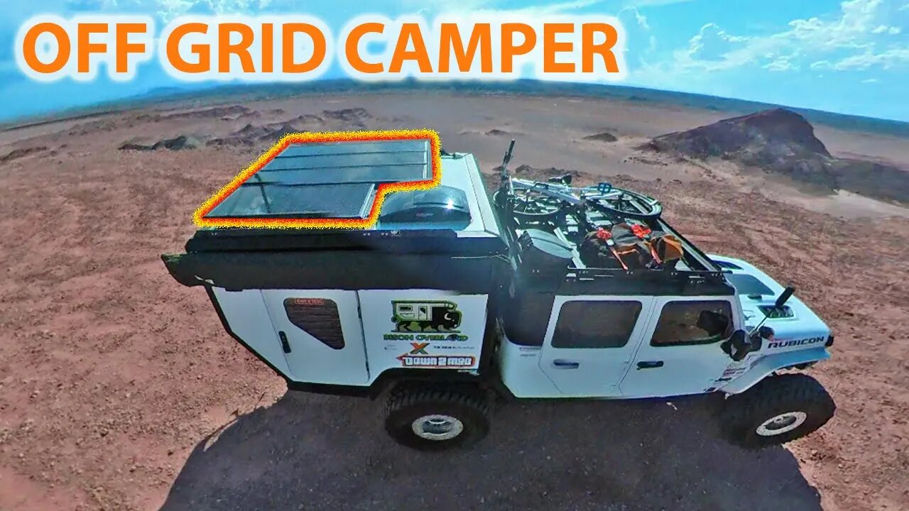 Living 100% Off the Grid in my Truck Camper with Solar & Lithium Batteries
