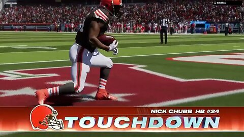 Nick Chubb 67 Yards TD #Madden24 #H2H