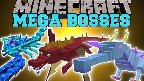 Minecraft Mythical Creatures mod showcase MEGA BOSSES YOU WILL BE DESTROYED