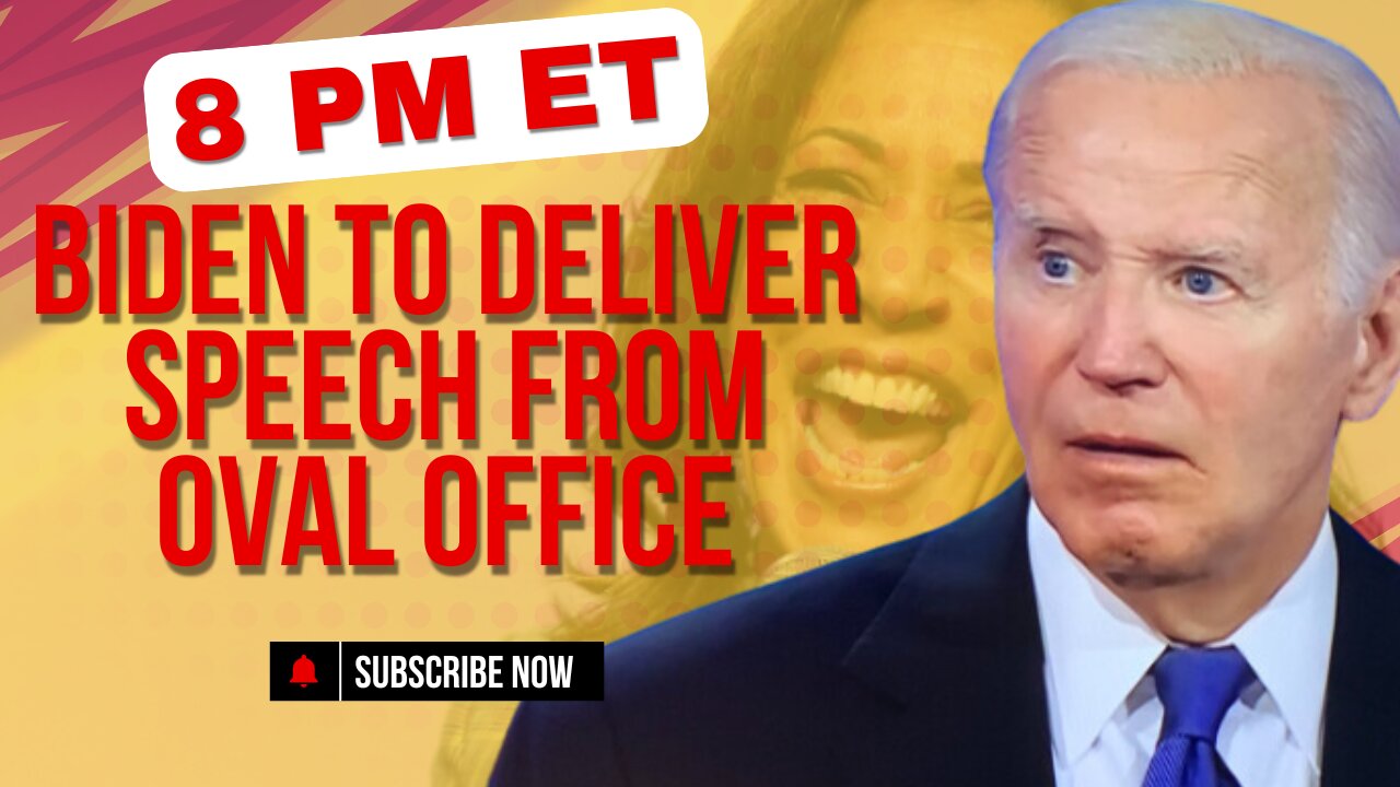 Joe Biden to Deliver Speech from Oval Office 8 PM ET | Is Joe Leaving Office.