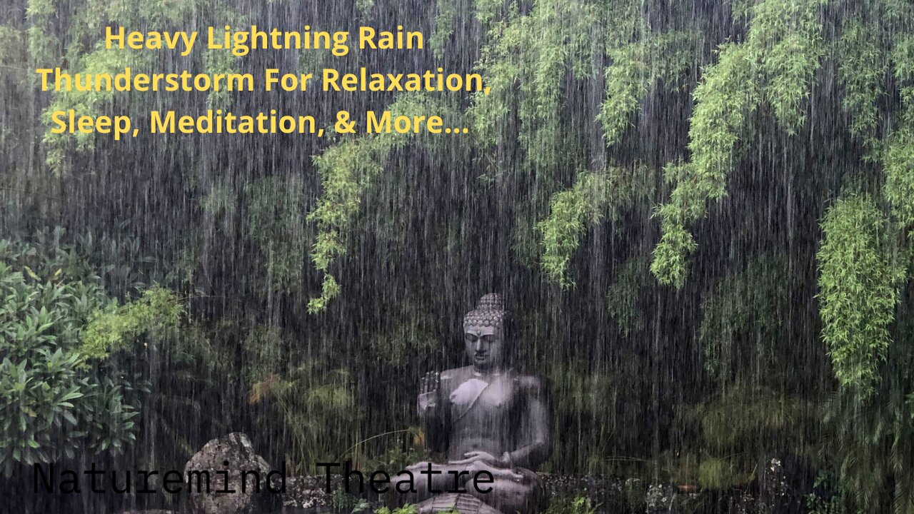 Heavy Thunderstorm Sounds | Relaxing Rain, Thunder & Lightning Ambience for Sleep & Meditation
