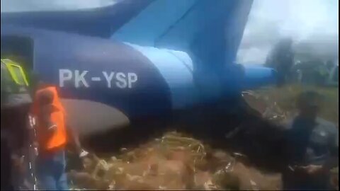 Several passengers hurt as plane slides off runway in Indonesia