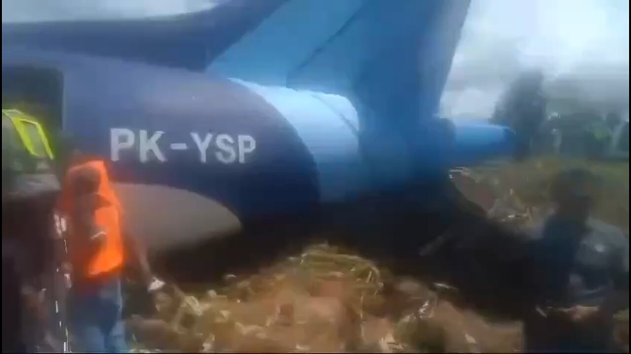 Several passengers hurt as plane slides off runway in Indonesia