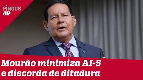 Mourão minimiza AI-5 e critica termo 'ditadura'