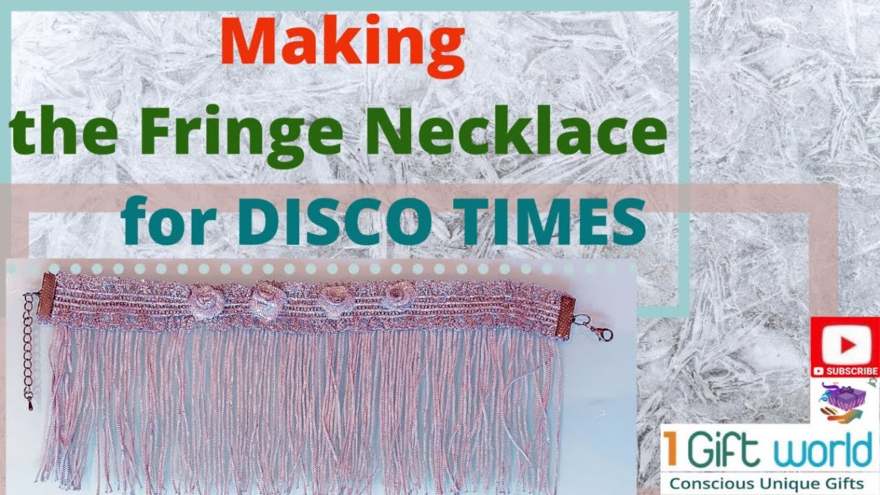 How to make the Gorgeous Fringe Necklace to go to Disco