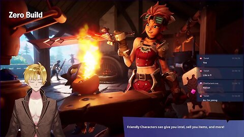Golden King Vtuber refuses to build in fortnite