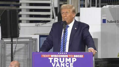 LIVE: President Trump Speaks in Waunakee, Wisconsin ~ October 1 2024