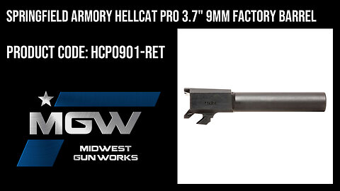 Springfield Armory Hellcat Pro 3.7" 9MM Factory Barrel - HCP0901-RET