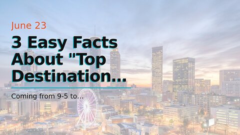 3 Easy Facts About "Top Destinations for Digital Nomads in 2021" Shown