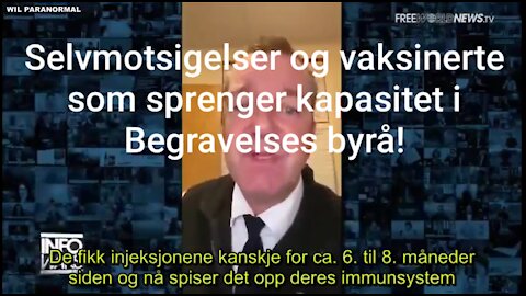 Selvmotsigelser og overfylte begravelses byråer med døde av covid vaksinen!