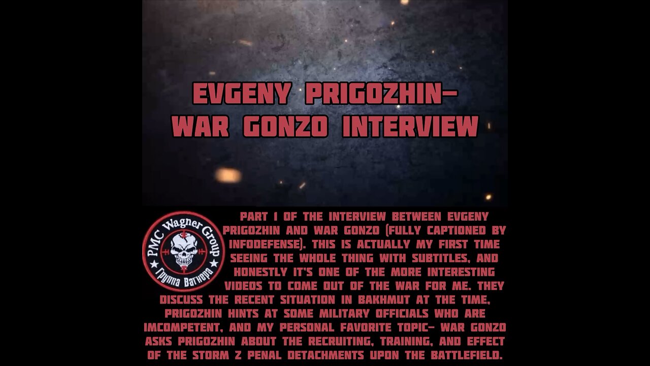 Evgeny Prigozhin Interview Part 1