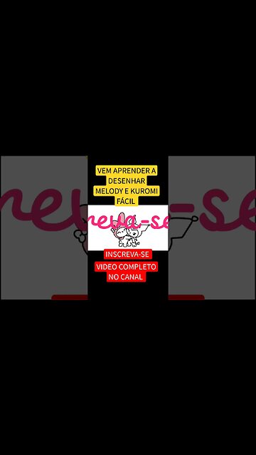COMO DESENHAR MELODY E KUROMI FÁCIL #shorts #short #melody #kuromi #hellokitty