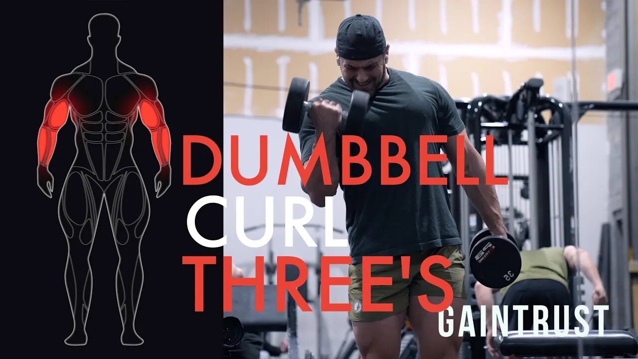 Dumbbell Curl Three's