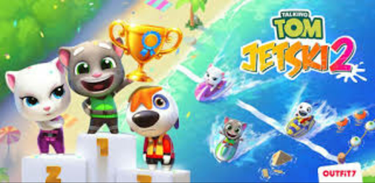 Talking tom jetski 2:Play game with Talking Angela
