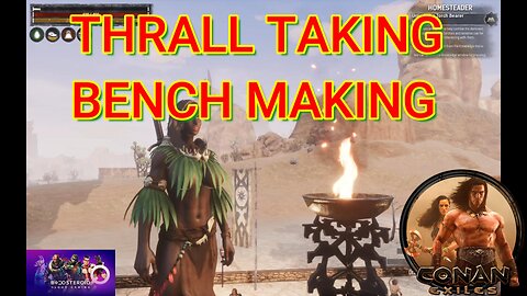 Conan Exiles thrall taking bench making Busty Boobs #Boosteroid #conanexiles