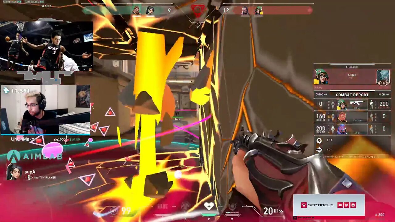 he thought that the heal would stop the damage